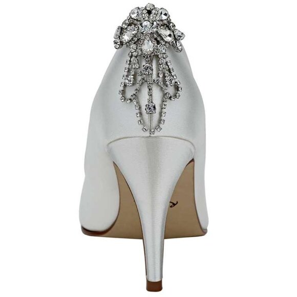 Silver Embellished Shoe Clips - Picture 8 of 10